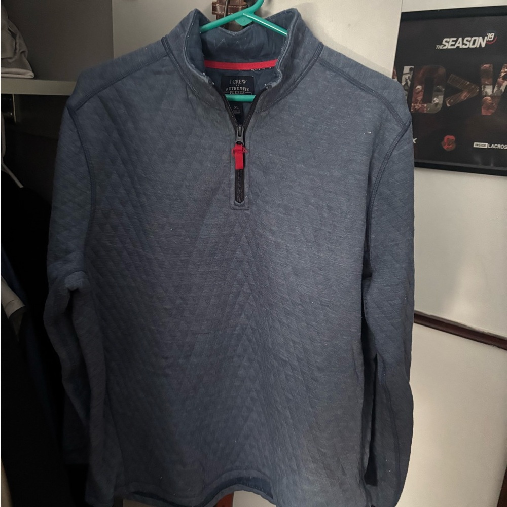 J. Crew Blue Zip Up Sweater